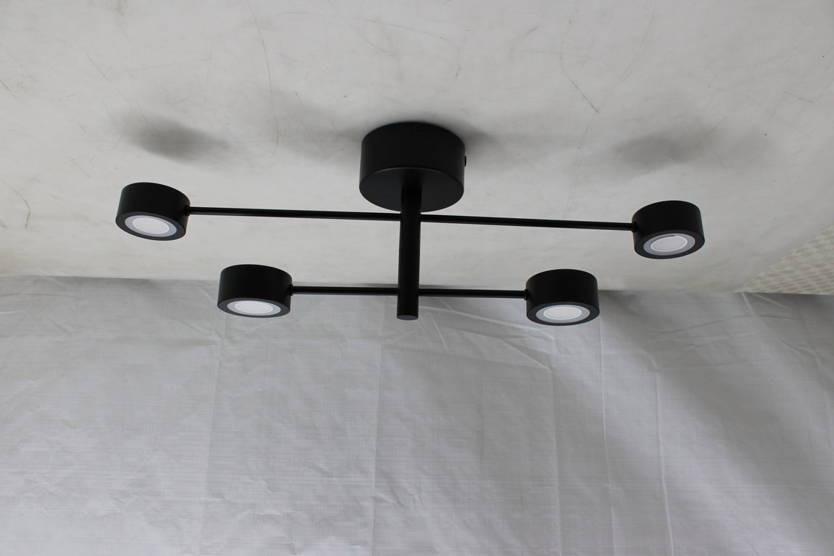 Nordlux Deckenleuchte Deckenlampe LED vierflammig schwarz verstellbar dimmbar Me - 5704924018442