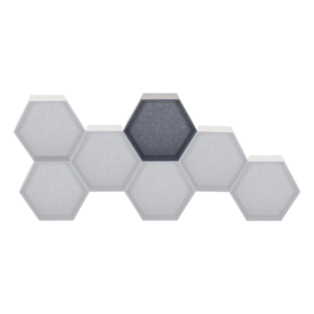 Hjh Office Flexmiut Store B Pet Trennelement Schallabsorber Büro Grau B-Ware - 4064323037507