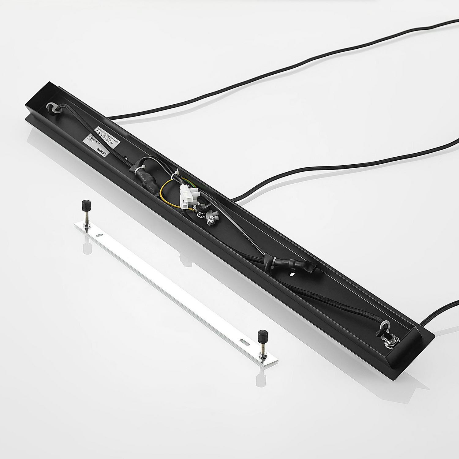 Suspension Lucande Dustian, plafonnier à 3 lumières, 90 cm, qualité B