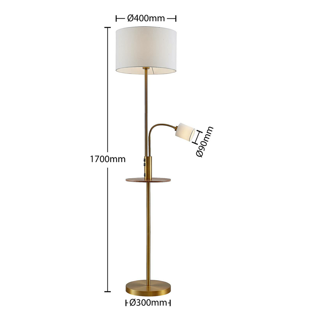 Lindby Aovan Stehlampe Stehleuchte Standleuchte Lampe Leuchte  Ablage Usb Bro808 B-Ware