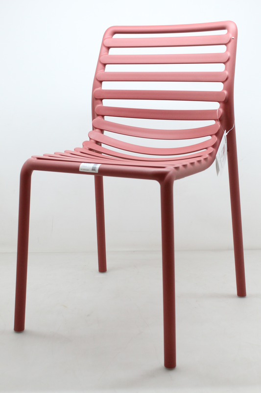 B-Ware Nardi Doga Bistro Stuhl Esszimmerstuhl Küchenstuhl Gartenstuhl Polypropylen Rot