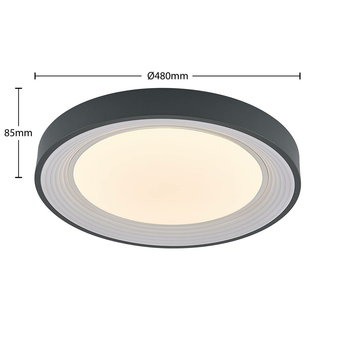 Lindby Lindum LED-Deckenlampe Deckenlampe Lampe Leuchte Licht RGB CCT dimmbar255