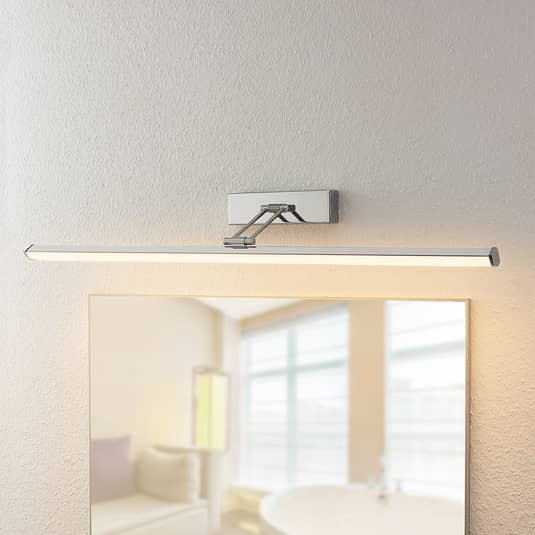 Miroir lumineux LED Lindby Sanya, lampe de salle de bain, 90 cm, 11 W LED