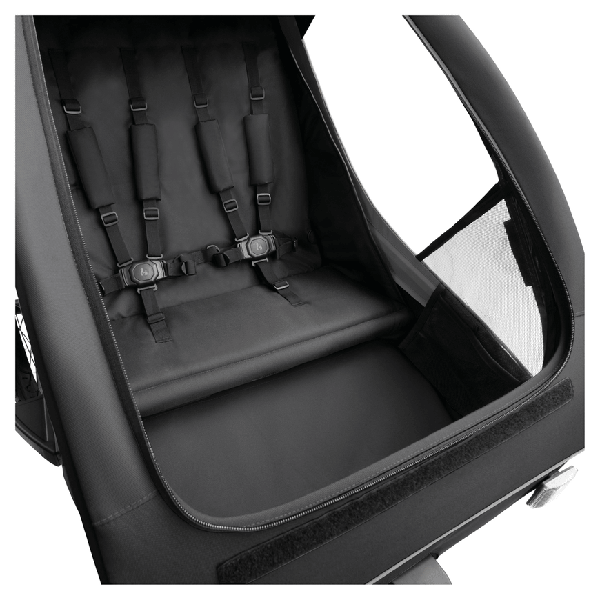 Hauck Dryk Duo Plus 2in1 Fahrradanhänger/Buggy Radanhänger Anhänger Buggy Black  B-Ware