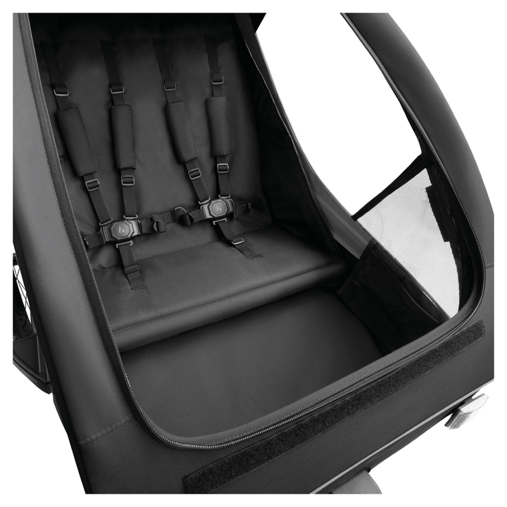 Hauck Dryk Duo Plus 2in1 Fahrradanhänger/Buggy Radanhänger Anhänger Buggy Black  B-Ware