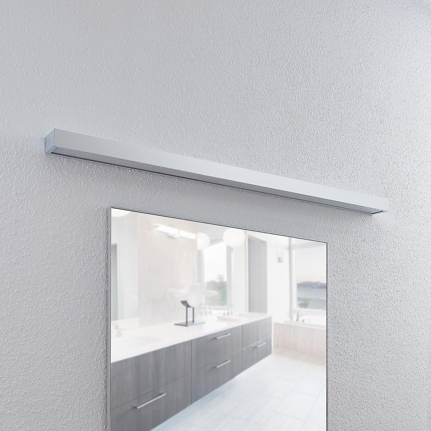 Lindby Layan Led Bad Wandleuchte Wandleuchte Lampe Badezimmerlampe Chrom 120 Cm B-Ware - 4251096565546