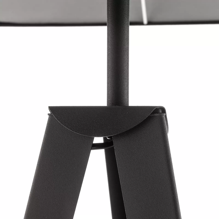 Stehleuchte Tago, Dreibein Schirm schwarz/silber Stehlampe Lampe SIEHE TEXT/FOTO