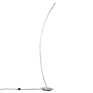 Lampadaire arqué LED Lindby, lampadaire Nalevi, éclairage LED argenté gebürs463 