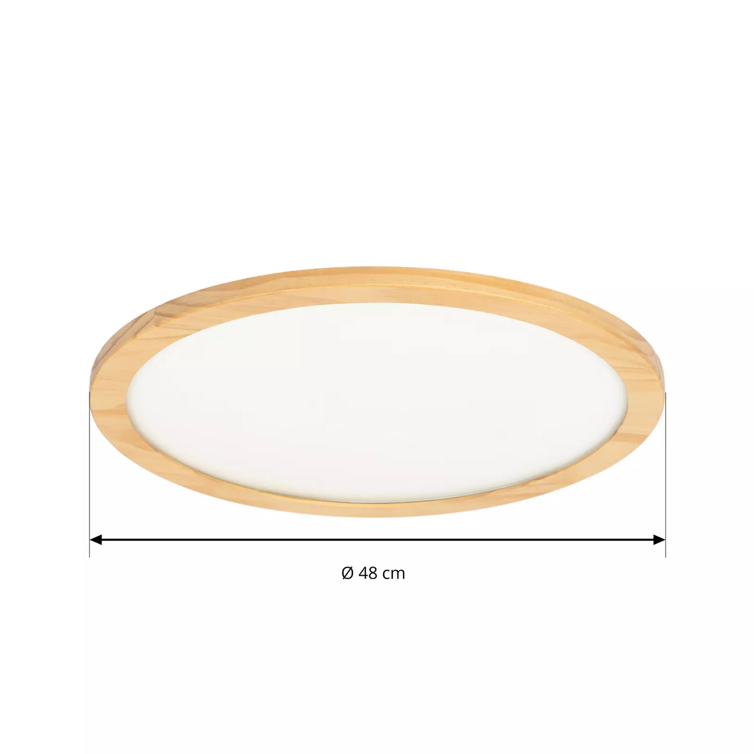 B-Ware Lucande Deckenleuchte Deckenlampe Led Leuchte Lampe Holz Weiß Dimmbar Fernbedien