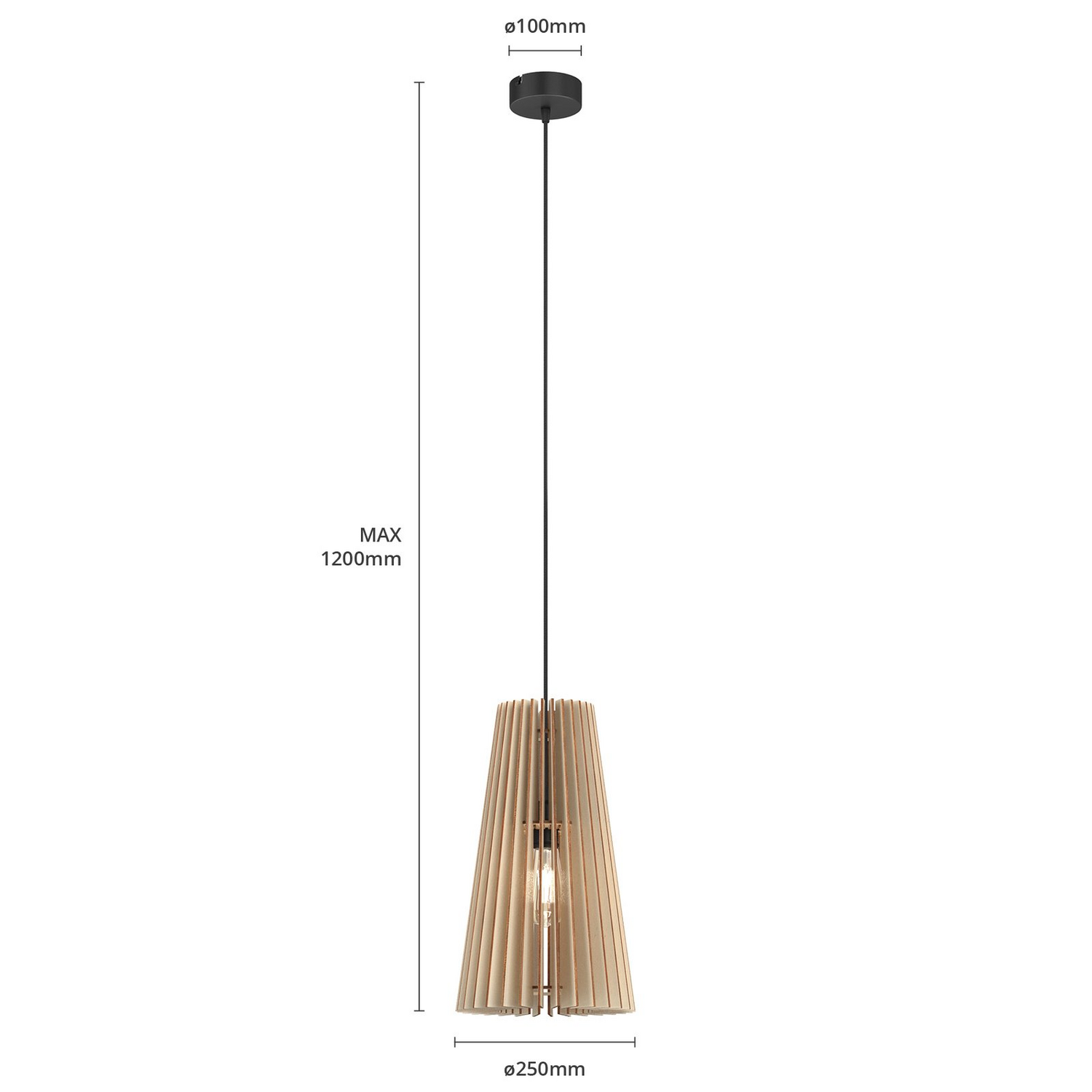 Euluna Hängeleuchte Cone Einflammig Deckenlampe Deckenleuchte Lampe Leuchte B-Ware - 5907623620231