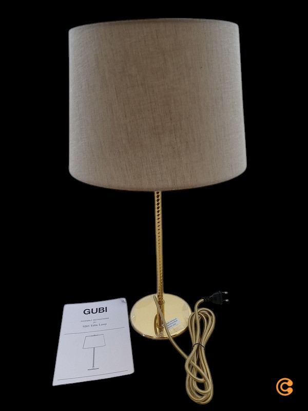 Gubi - 9205 Tischleuchte Canvas Messing Leselampe Lampe Leuchte SIEHE TEXT/FOTO