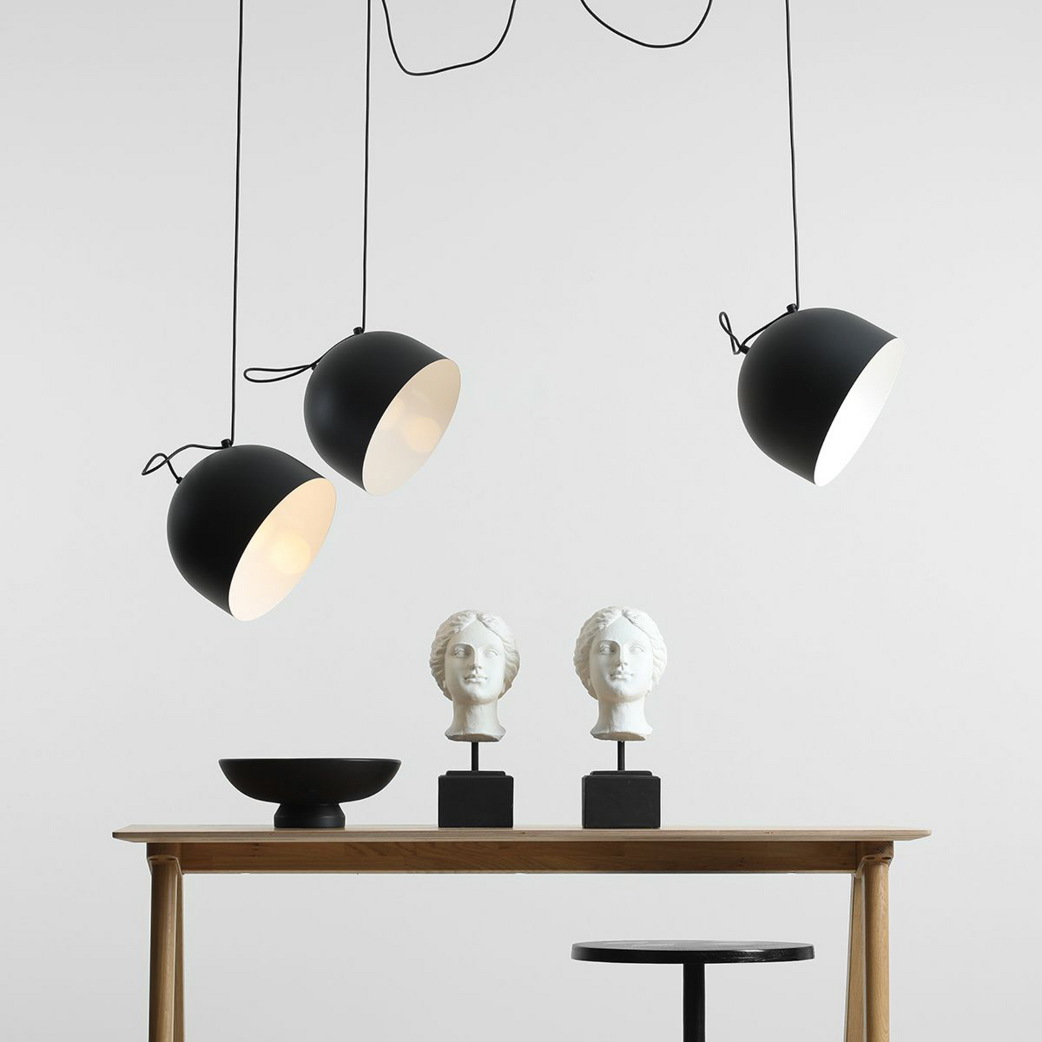 B-Ware Hängeleuchte Pepe Schwarz Dreiflammig Deckenlampe Deckenleuchte Lampe Leuchte