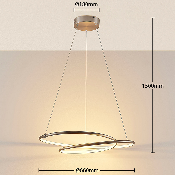 Lampenwelt LED Hängeleuchte Mirasu Deckenleuchte Pendelleuchte Deckenlampe LED