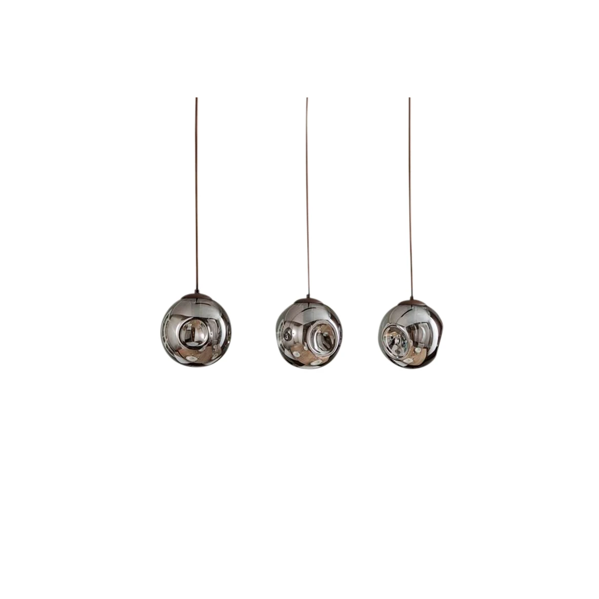 Lindby Valentina 3 Pendelleuchte Smoked Grey Brown Pendellampe Licht Leuchte B-Ware - 4251911774740