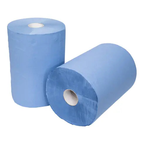 B-Ware Stier Putzpapierrollen Reinigungspapier Blau Zellstoff 3lagig 2x500 Blatt 35cm - 260438999994
