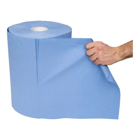 B-Ware Stier Putzpapierrollen Reinigungspapier Blau Zellstoff 3lagig 2x500 Blatt 35cm - 260438999994