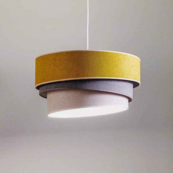 Duolla Hängeleuchte Pastell Trio Hängelampe Pendelleuchte Senf Siehe Text B-Ware - 2616504