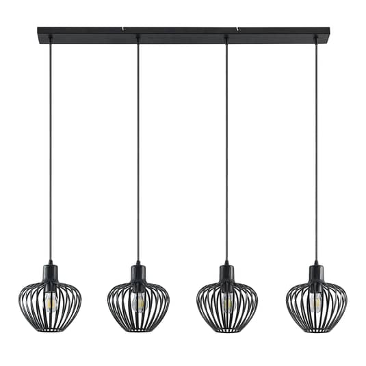 Lindby Deandre Käfig-Hängeleuchte Deckenlampe Pendelleuchte Deckenlampe 4-flg