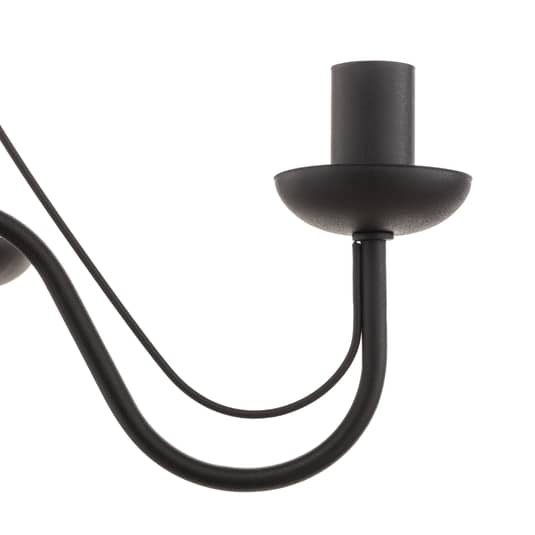 Euluna Kronleuchter Lampe Leuchte Wohnzimmerlampe Malbo Fünfflammig E14 Schwarz B-Ware - 5902349215174