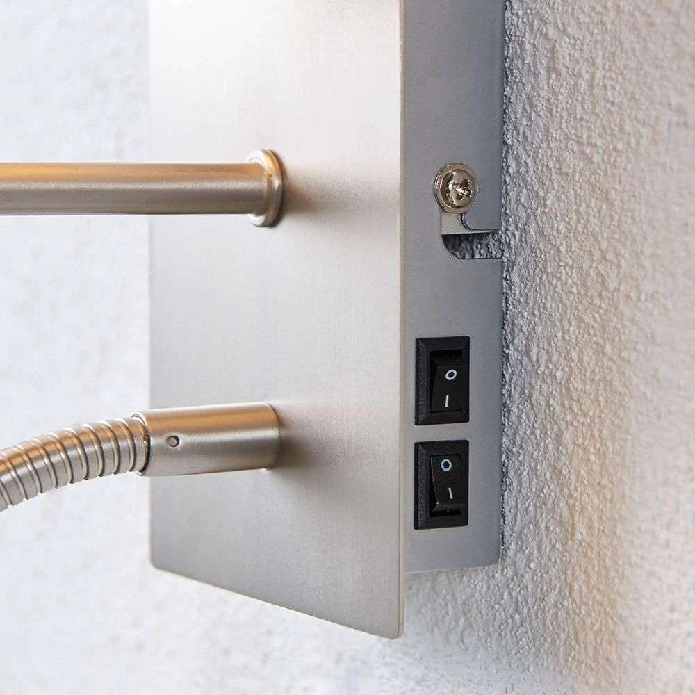 B-Ware Lindby Stoff Wandleuchte Shajan Led Leselicht Wandleuchte Bilderleuchte Leselampe