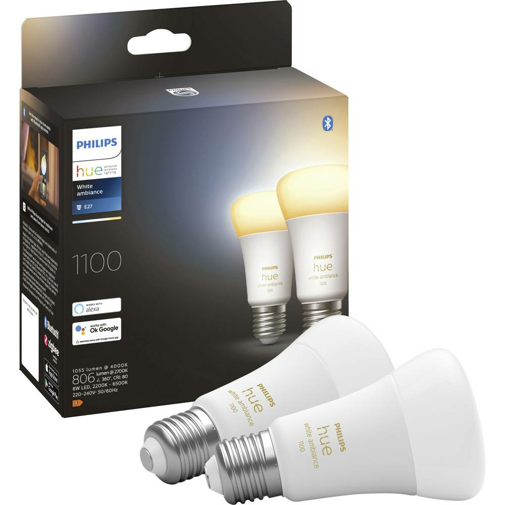 Philips Lighting Hue LEDLeuchtmittel Spots Lampen Leuchten 2erSet White Ambiance