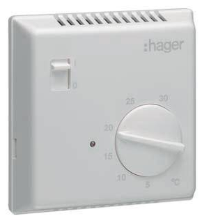 B-Ware Hager Ek051 Raumthermostat Bi Metall Schliesser Kontakt Raum Thermostat 1 St.