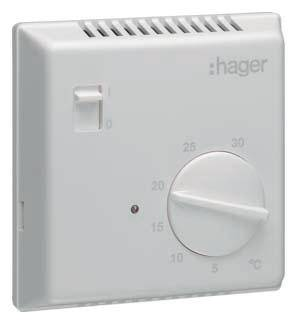 B-Ware Hager Ek051 Raumthermostat Bi Metall Schliesser Kontakt Raum Thermostat 1 St.