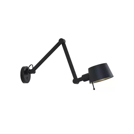 Lucande Silka Wandleuchte Wandlicht Wandlampe Lampe Leuchte Licht Metall schwarz