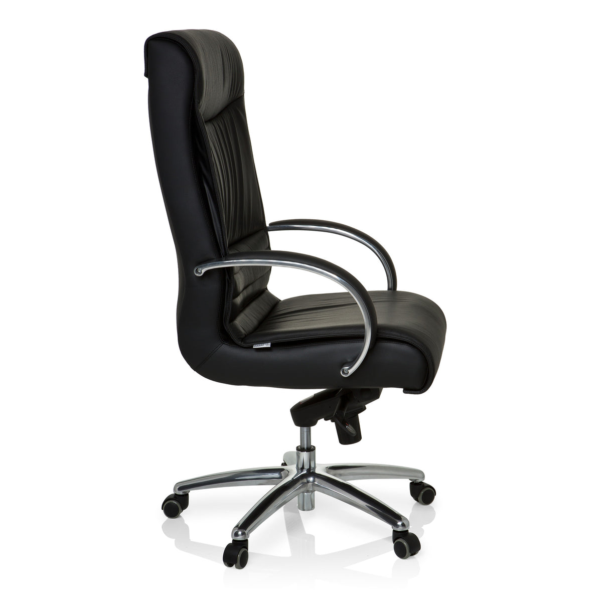 hjh OFFICE Chefsessel XXL F 400 Leder schwarz Ergonomischer Bürostuhl 150kg - 4260284083915