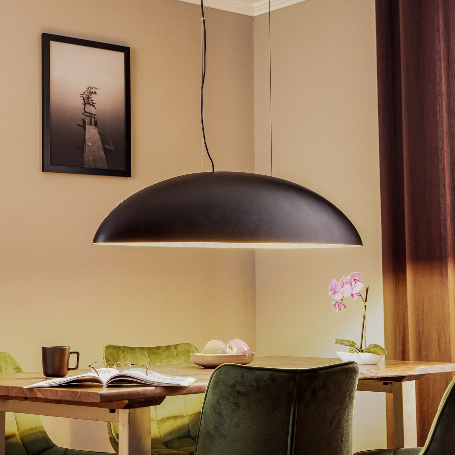 B-Ware Nowodvorski Lighting Hängeleuchte Deckenlampe Pendelleuchte Canoe V Schwarz Gold