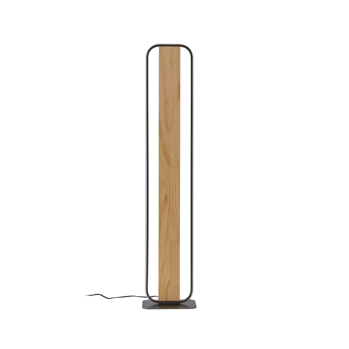 Lindby Stehleuchte Standlampe LED Romilda grau Holz Schalter Kabel 122 cm - 4251911794441