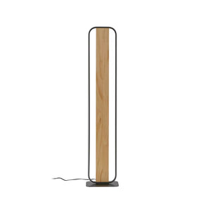 B-Ware Lindby Stehleuchte Standlampe LED Romilda grau Holz Schalter Kabel 122 cm