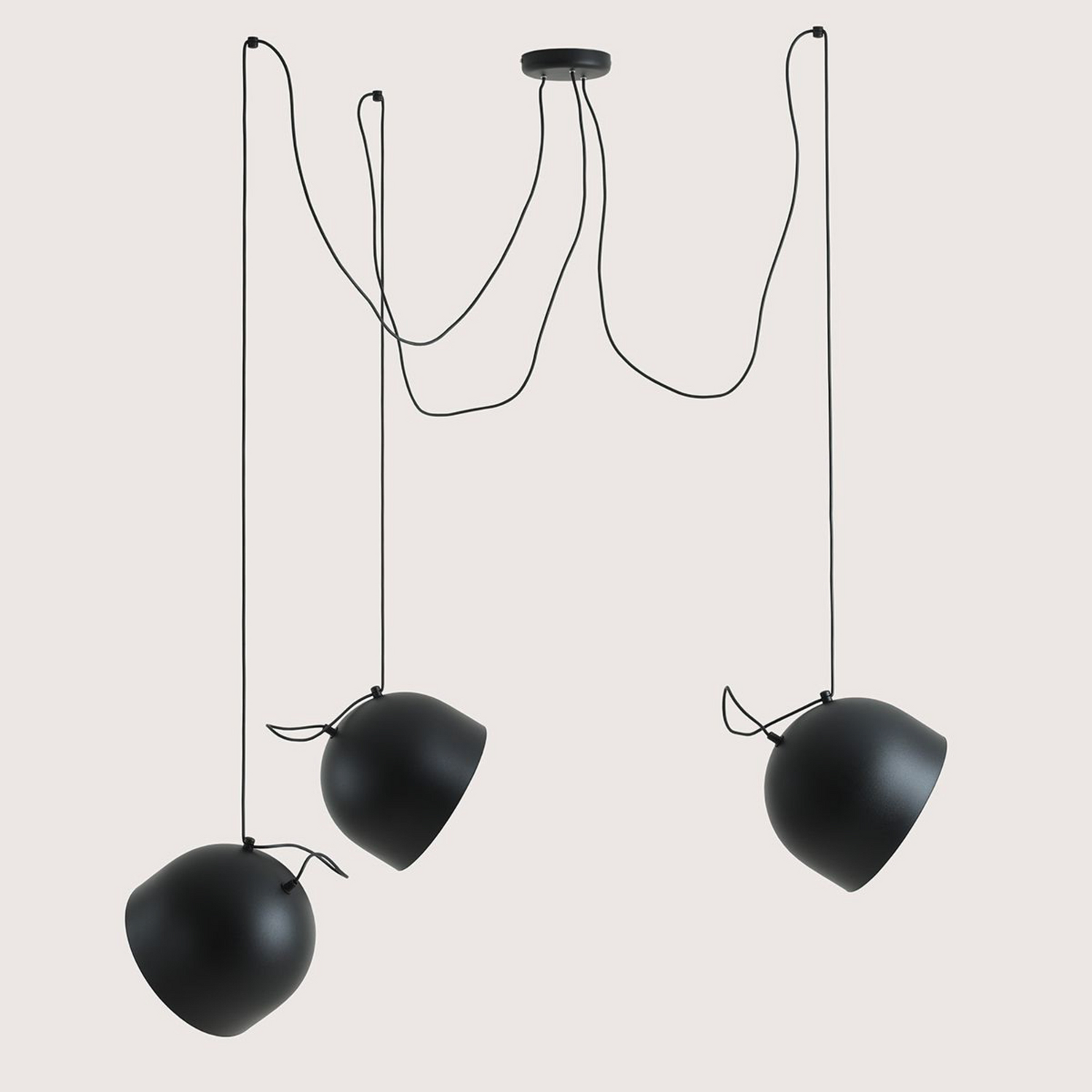 B-Ware Hängeleuchte Pepe Schwarz Dreiflammig Deckenlampe Deckenleuchte Lampe Leuchte