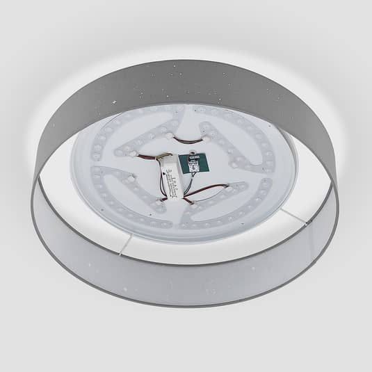 B-Ware Lindby Ellamina Led Deckenlampe Deckenlampe Lampe Leuchte Hellgrau ø60 Cm R503