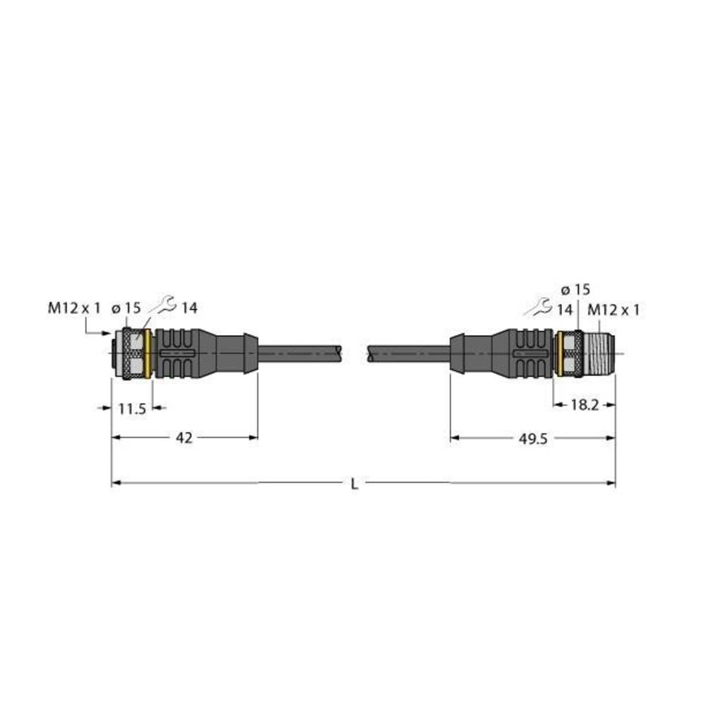 Turck 6625599 Sensor-/Aktor-Steckverbinder konfektioniert Verbindungsleitung