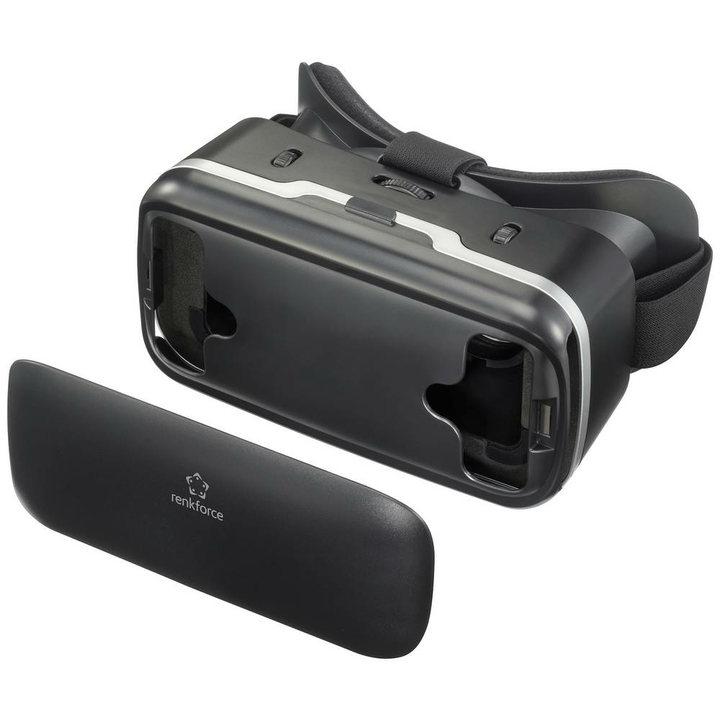 Renkforce RF-VRG-200 3D-Brille Schwarz Virtual-Reality für Smartphones m. Taster