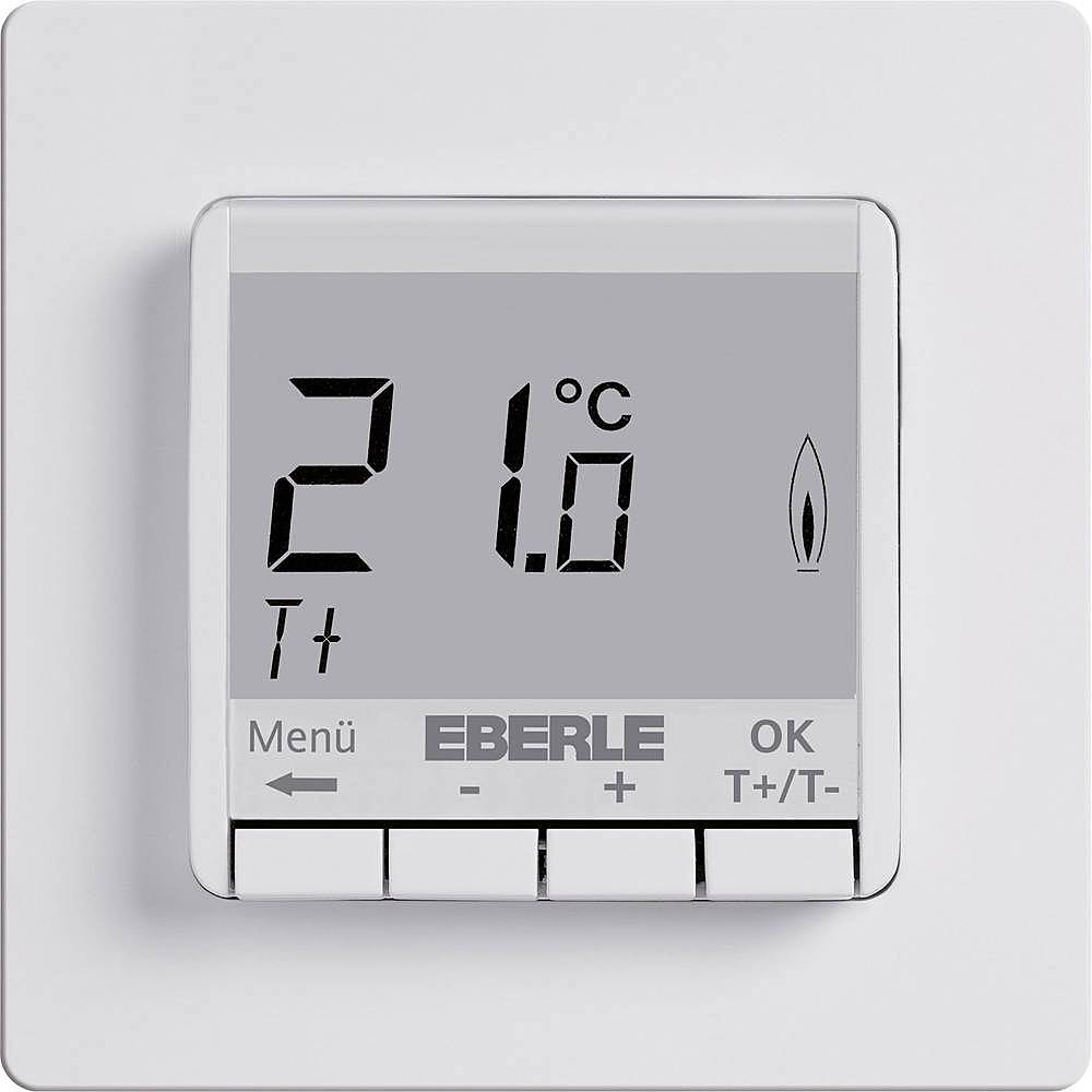 Thermostat d'ambiance encastré Eberle FITnp 3R, régulateur de température 5-30 °C, alimenté par secteur