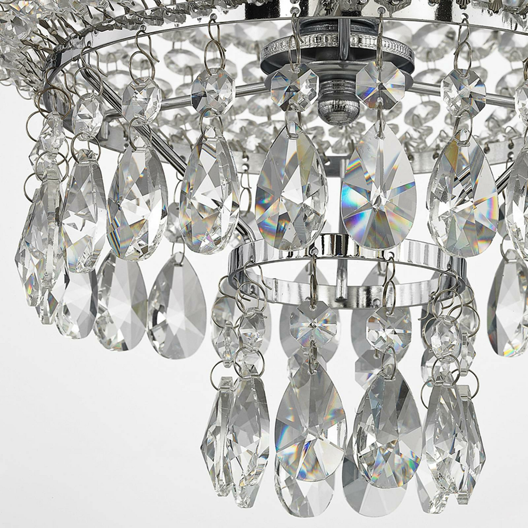 Lindby Kristall Pendelleuchte Casparia Kronleuchter Deckenlampe Lampe E14 Ch650 B-Ware