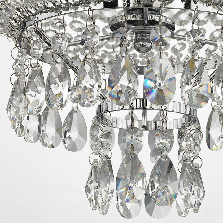 Lindby Kristall Pendelleuchte Casparia Kronleuchter Deckenlampe Lampe E14 Ch650 B-Ware