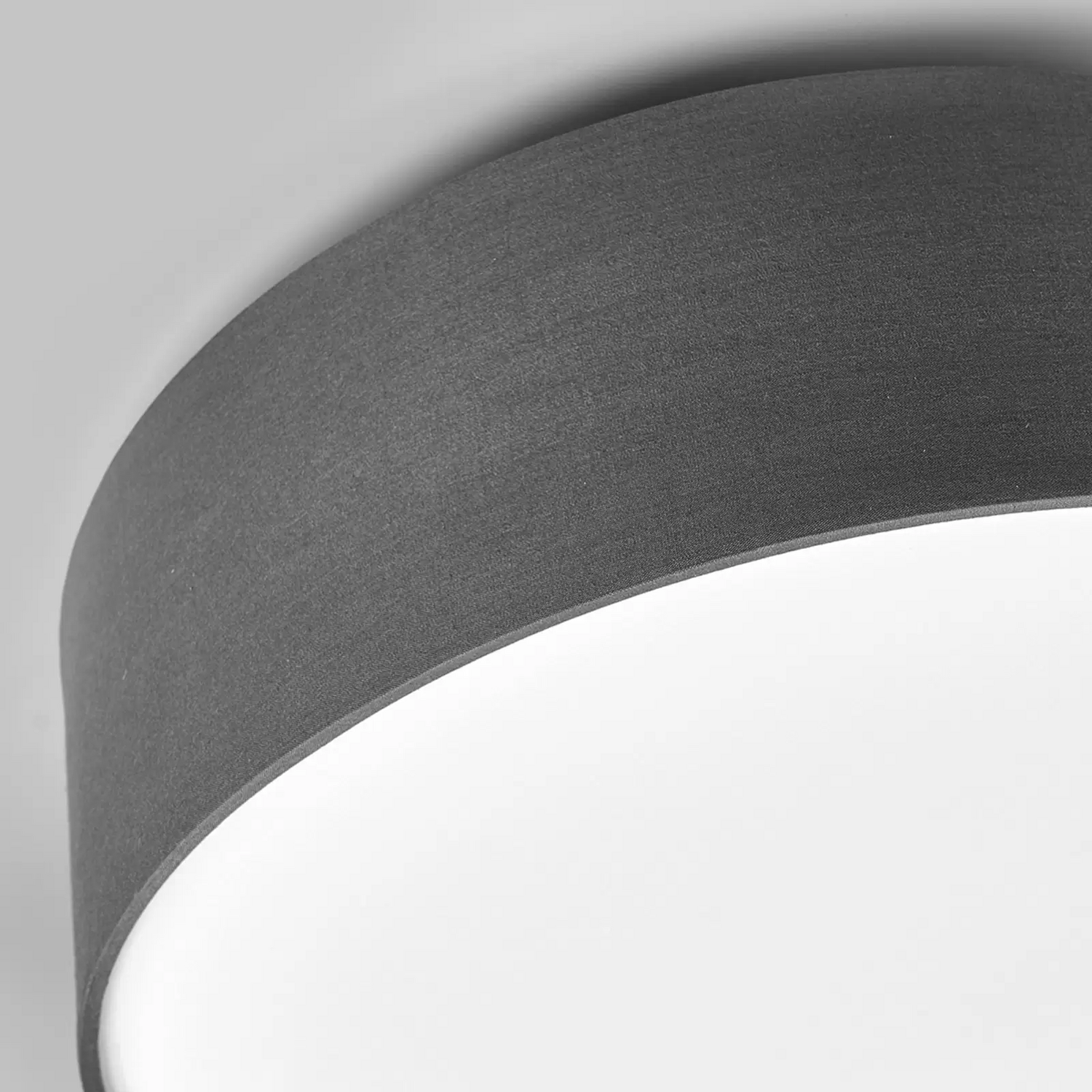Suspension Lindby Sebastian, modèle B, ampoule E27, diamètre 40 cm, gris.