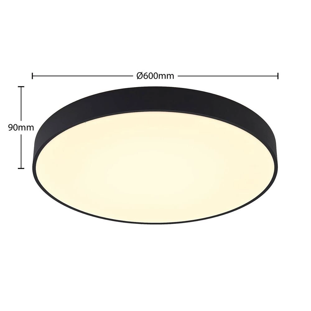 B-Ware Arcchio Vanida LED-Deckenlampe Deckenlampe Deckenleuchte Leuchte schwarz 60 cm