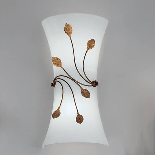 Applique murale Kögl Foglie, lampe murale, éclairage de tableau, lampe de couloir, lampe E27 