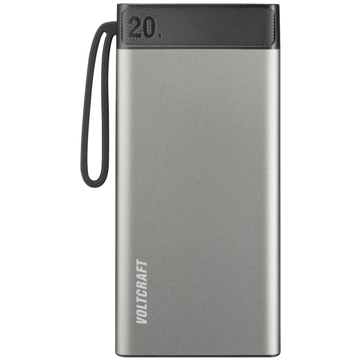 VOLTCRAFT PB-20-PD3.0 Powerbank 20000 mAh Power Delivery 3.0 LiPo Grau-Schwarz