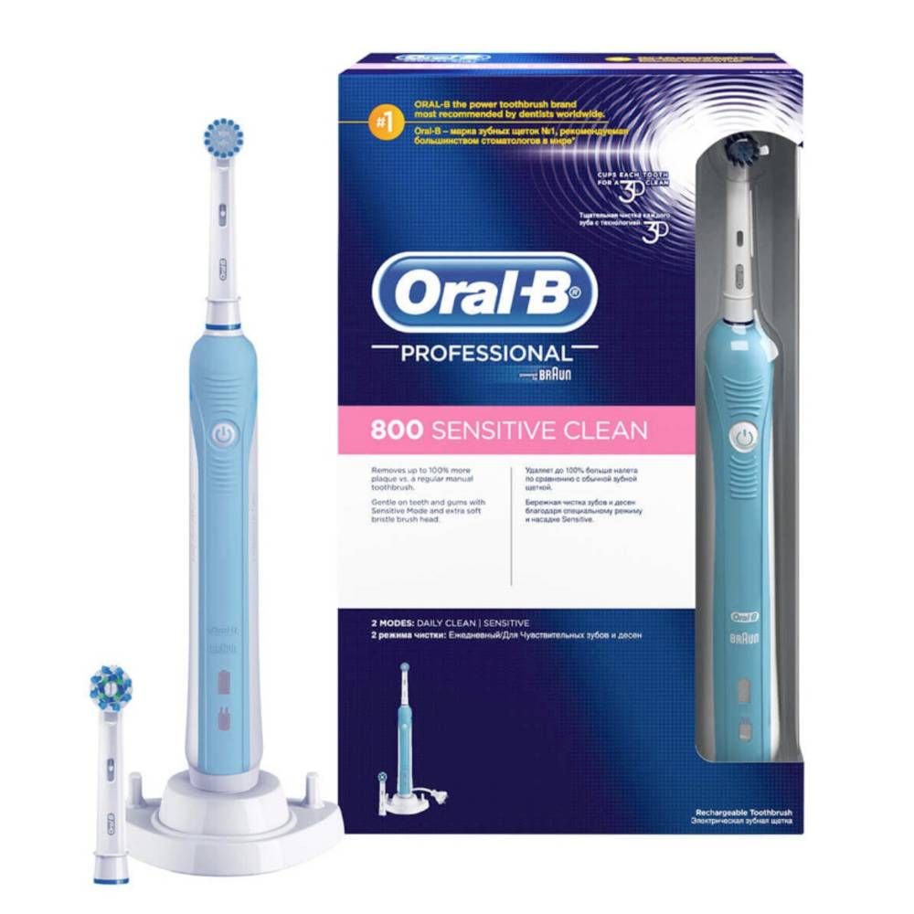 Oral-B Professional 800 Sensitive Clean 800 Elektrische Zahnbürste Bürste