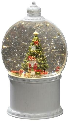 Konstsmide LED-Laterne Weihnachtsszenerie Warmweiß LED Weiß mit Wasser gefüllt