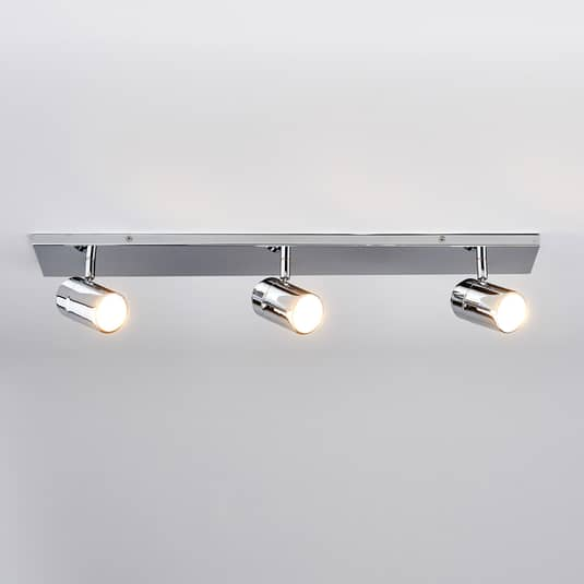 Plafonnier de salle de bain Lindby à trois lumières, IP44, 35 W, Dejan