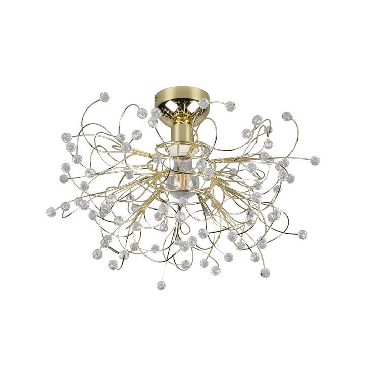 Reality Leuchten Deckenleuchte Gloria Deckenlampe Leuchte E27 einflammig messing