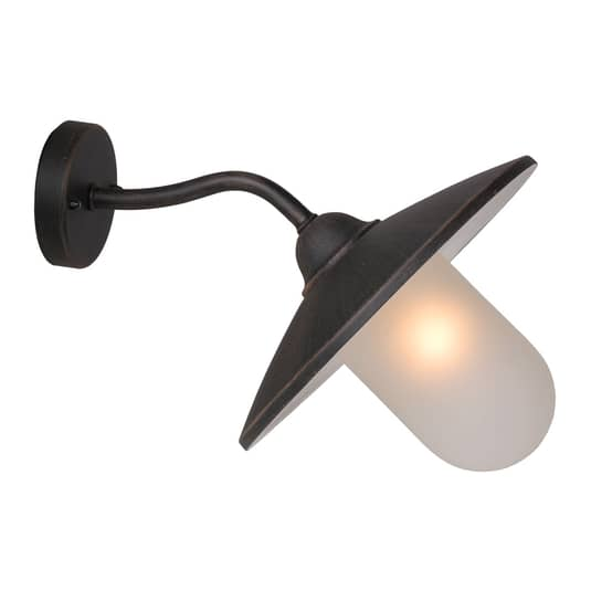 B-Ware Lucide Außenwandleuchte Cottage ø 30 Cm Rostbraun Gartenleuchte Terrassenleuchte