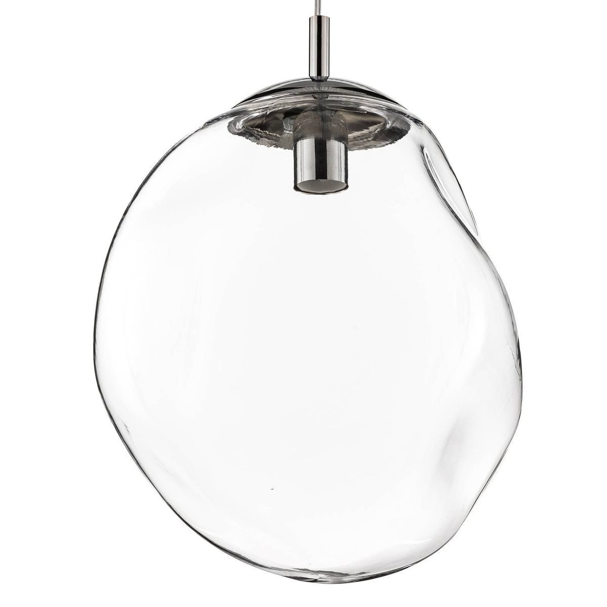 Euluna Glas-Hängeleuchte Sol Hängeleuchte Lampe Leuchte E27 Ø 35 chrom transpare - 5901780542627