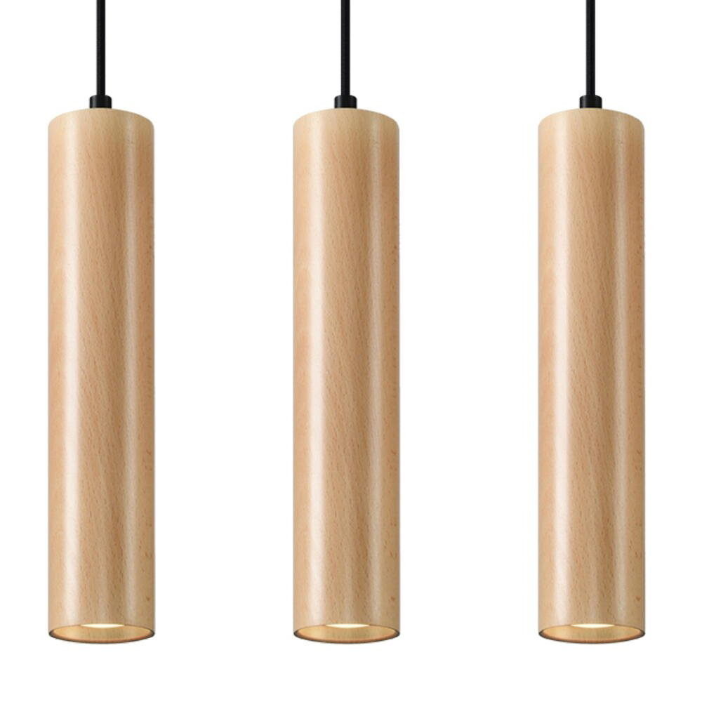 Famlights Pendelleuchte Leto In Natur Hell Gu10 3 Flammig Wandlampe Lampe Spot B-Ware - 5903282730922